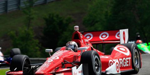 Scott Dixon finished second for the third straight year in the Indy Grand Prix of Alabama on Sunday.