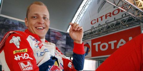 Mikko Hirvonen was the winner of the Rally Portugal on Sunday.