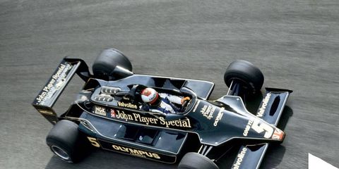 Among racing legend Mario Andretti's favorite cars is the Lotus 79, in which he won the Formula One world championship.