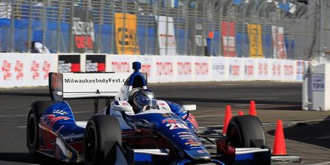 An IndyCar official said Tuesday that the new right-rear wheel guard on Marco Andretti's car did its job and prevented what could have been a worse accident on Sunday at Long Beach.