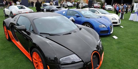 The 2011 event at the Quail included a gathering of Bugatti Veyrons.