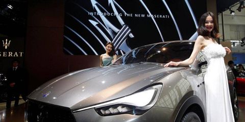 The Beijing motor show marks the last viewing for the Maserati Kubang concept.