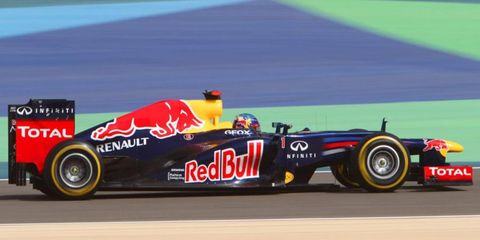 Red Bull Racing and Sebastian Vettel won the race at Bahrain on Sunday and took the lead of both the drivers' and constructors' championships.