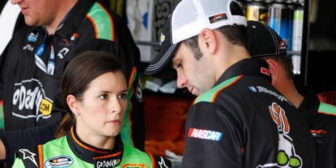 An upset Danica Patrick intentionally wrecked Sam Hornish Jr. on the cool-down lap of Saturday's Nationwide Series race at Talladega.