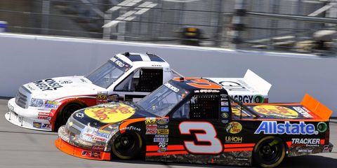 Ty Dillon captured the pole for Friday's Camping World Truck Series race in Charlotte.