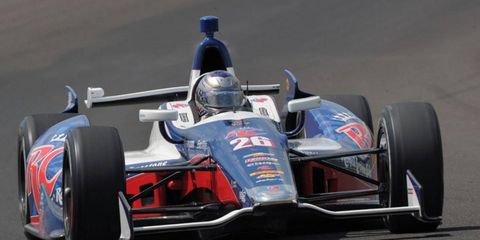Marco Andretti posted the fastest speed of the month, 223.676 mph, at Indianapolis on Tuesday.