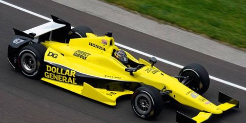 Rookie Josef Newgarden posted the fastest speed In a wild last hour of practice that saw several drivers take their turn atop the speed chart.