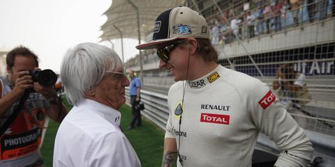 Bernie Ecclestone, seen talking to  Kimi Raikkonen, has ruffled some feathers in Montreal recently.