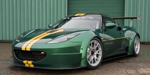 The Lotus Evora GTC is prepped for Grand-Am racing.