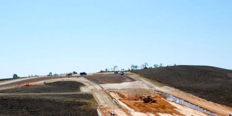 Construction continues at Circuit of the Americas outside Austin, Texas, which is set to host a Formula One race in November.