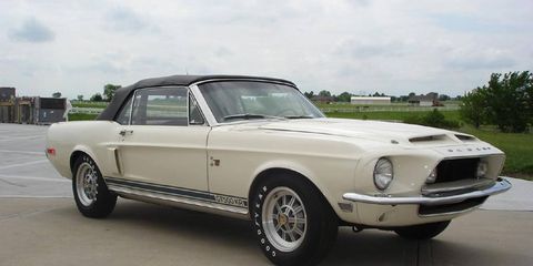 This 1968 Shelby GT500 KR convertible is set to cross the block during the Leake Tulsa auction.