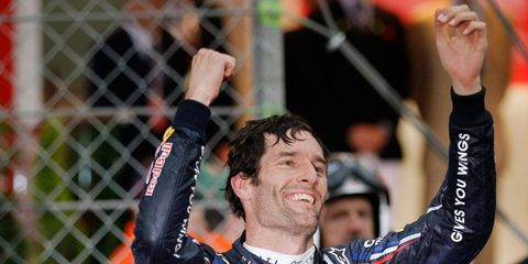 Mark Webber's win at Monaco was his second Formula One win on that track in three years.