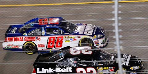 Stephen Leicht drives the No. 33 Chevrolet for owner Joe Falk in the NASCAR Sprint Cup Series.