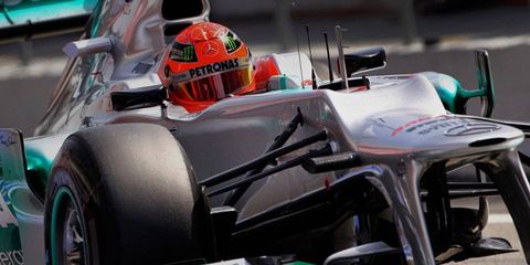Seven-time Formula One champion Michael Schumacher has scored just two points this season.