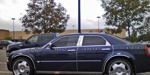 Because of increased chrome, this Chrysler 300 can only be driven on cloudy days.