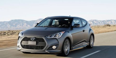 The 2013 Hyundai Veloster Turbo will have a starting price of $21,950