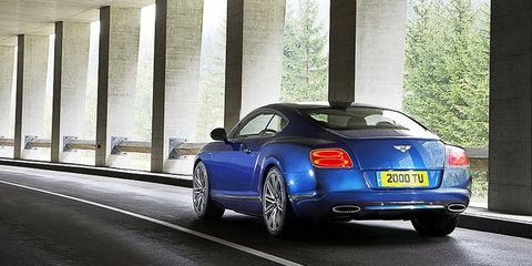 The 2013 Bentley Continental GT Speed will make 616 hp from a twin-turbo W12.