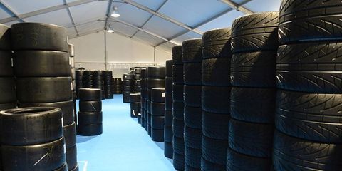 Drivers at LeMans are preparing to use Michelin's new hybrid tire. The tires were formally introduced to the media on Wednesday.