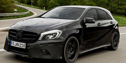 The Mercedes-Benz A45 AMG packs a 330-hp four-cylinder engine.