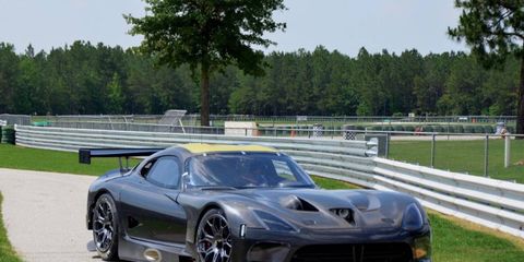 SRT tested the racing Viper at Carolina Motorsports Park on Friday.