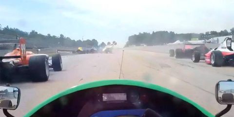 A few more views of Doug Peterson's crash at an SCCA event.