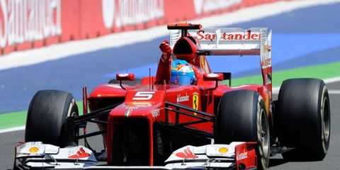 Fernando Alonso became Formula One's first two-time winner this season when he won for Ferrari at Valencia on Sunday.