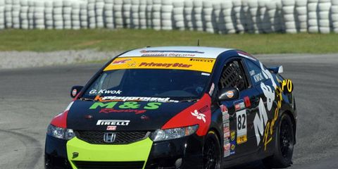 Gary Kwok led the Touring Car class at this weekend's Pirelli World Challenge event in Ontario.