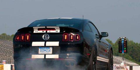 A Shelby GT500 hits the drag strip this week.