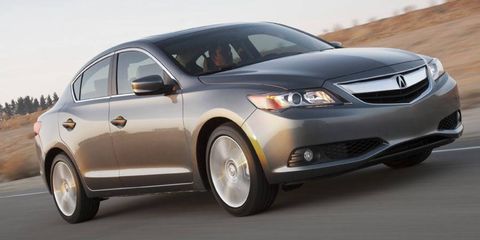 The 2013 Acura ILX sedan is being recalled to fix the door latch.