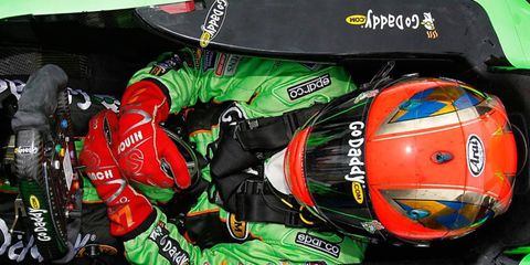 James Hinchcliffe has replaced Danica Patrick as the face for GoDaddy.com on the company's website.