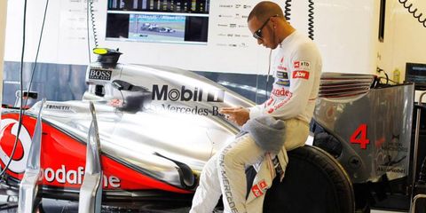 Lewis Hamilton was quickest in both practice sessions on Friday in Hungary.