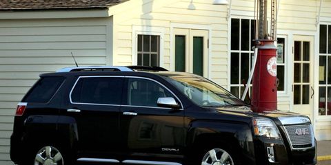 The GMC Terrain gets a new V6 for the 2013 model.