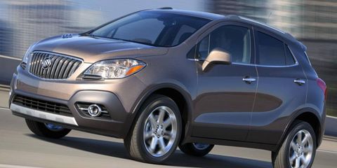 The Buick Encore small crossover will go on sale in early 2013.