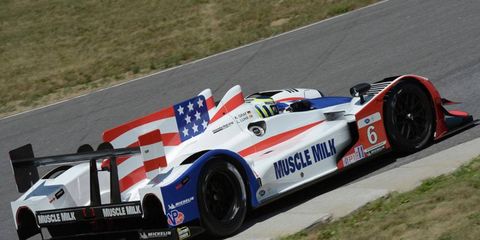 Klaus Graf won the pole for Sunday's ALMS race at Mosport.