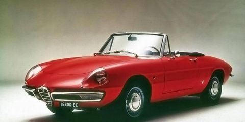 The 1966 Alfa Romeo Duetto spider.
