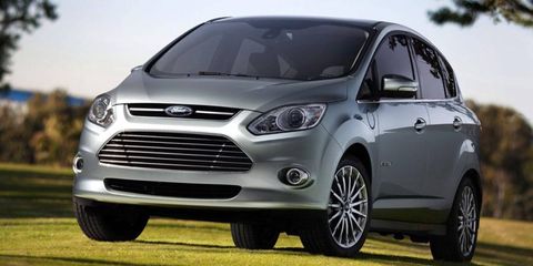 The Ford C-Max Energi plug-in hybrid uses a platform shared with the Focus.