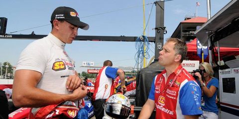 indyCar driver Graham Rahal, left, is on the short list of possible drivers for Rahal Letterman Lanigan Racing's lineup for 2013.