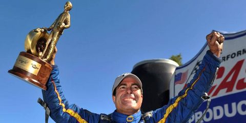 Ron Capps moved into the Funny Car points lead with is win on Sunday night.