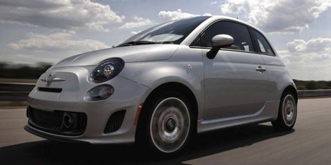 The 2013 Fiat 500 Turbo slots between the base car and the Abarth version.