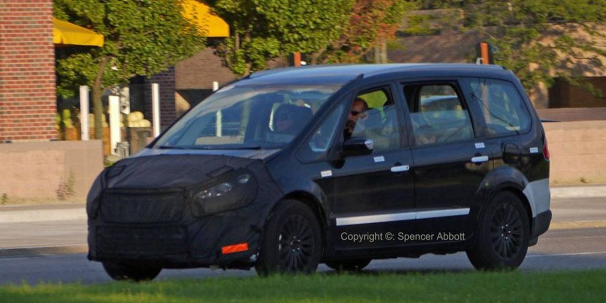 This disguised Ford Galaxy was spotted testing near Ford's Dearborn, Mich. headquarters.
