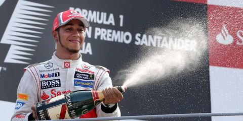 Lewis Hamilton capped a week of speculation that his time at McLaren will be ending soon with a win at Monza.