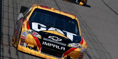 Jeff Burton posted the top speed in NASCAR Sprint Cup practice at Richmond on Friday. Qualifying is Friday night and the race is Saturday night.