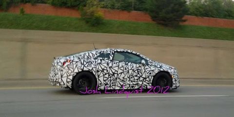 The Cadillac ELR was spotted on the streets, testing in camouflage.