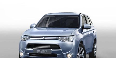 The Paris auto show will mark the debut of the Mitsubishi Outlander PHEV.