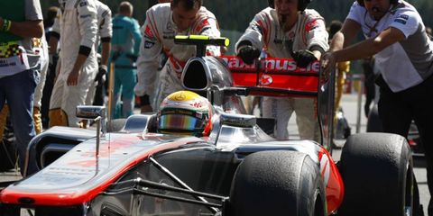 Lewis Hamilton, above, has net to resign with his current team, McLaren, which is fueling speculation that he will leave at the end of the season.