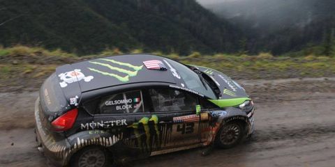 Ken Block, shown here during the 2010 Olympus Rally, is expected to compete at Olympia, Wash., again this week. The Rally America event is scheduled for Sept. 22-23.