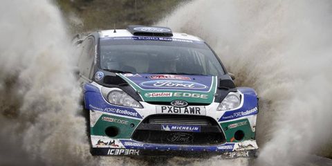 Jari-Matti Latvala had a great showing in Great Britain and delivered Ford its first win since February.