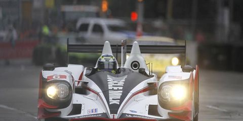 Klaus Graf and Muscle Milk racing took the pole for Saturday's ALMS race. He also set a track record.
