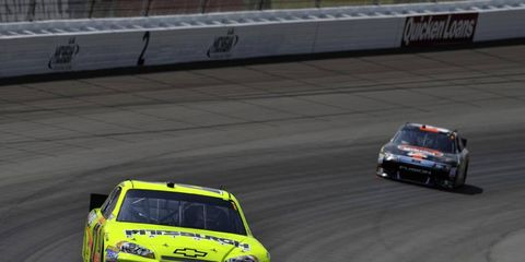 On Monday, NASCAR upheld the penalties levied against Richard Childress Racing for violations from the car driven by Paul Menard, above.