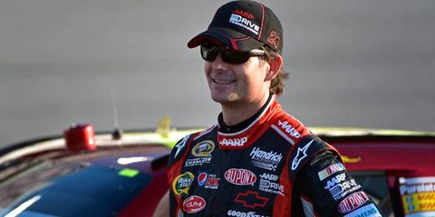 Jeff Gordon was all smiles before Saturday night's race at Richmond. And he had plenty to smile about afterwards, as he clinched a spot in the Chase.